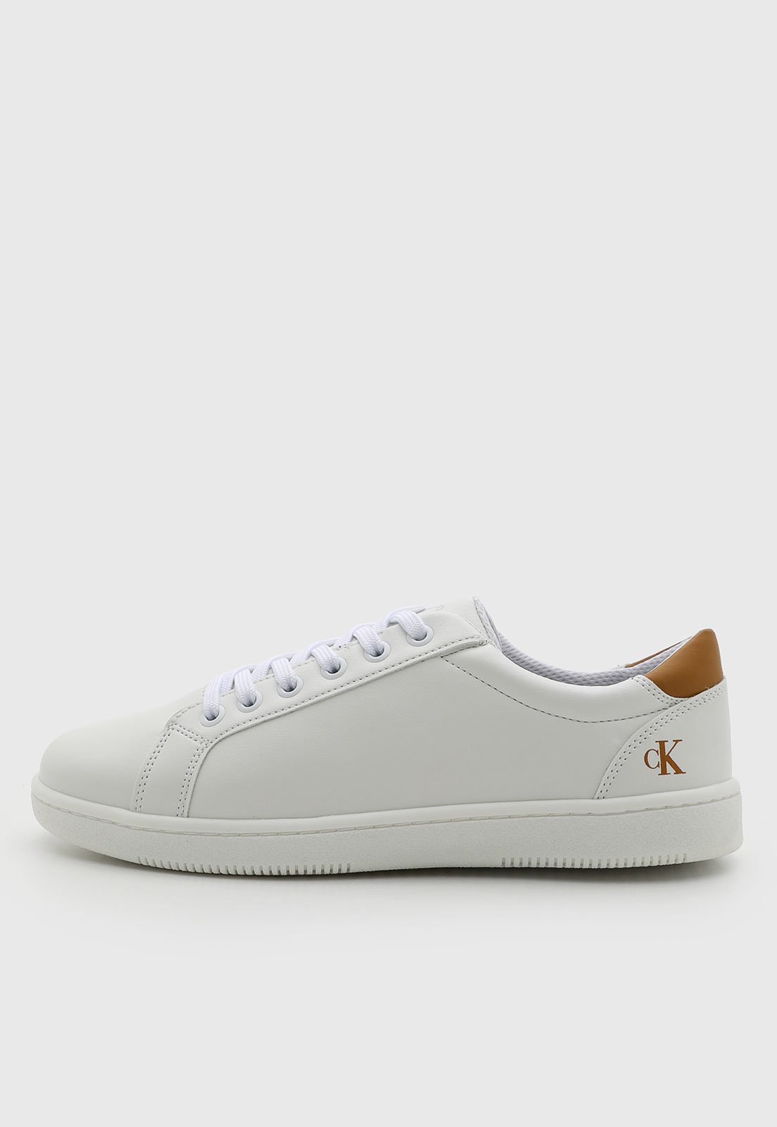Tênis Masculino Calvin Klein Slim New Basic Branco