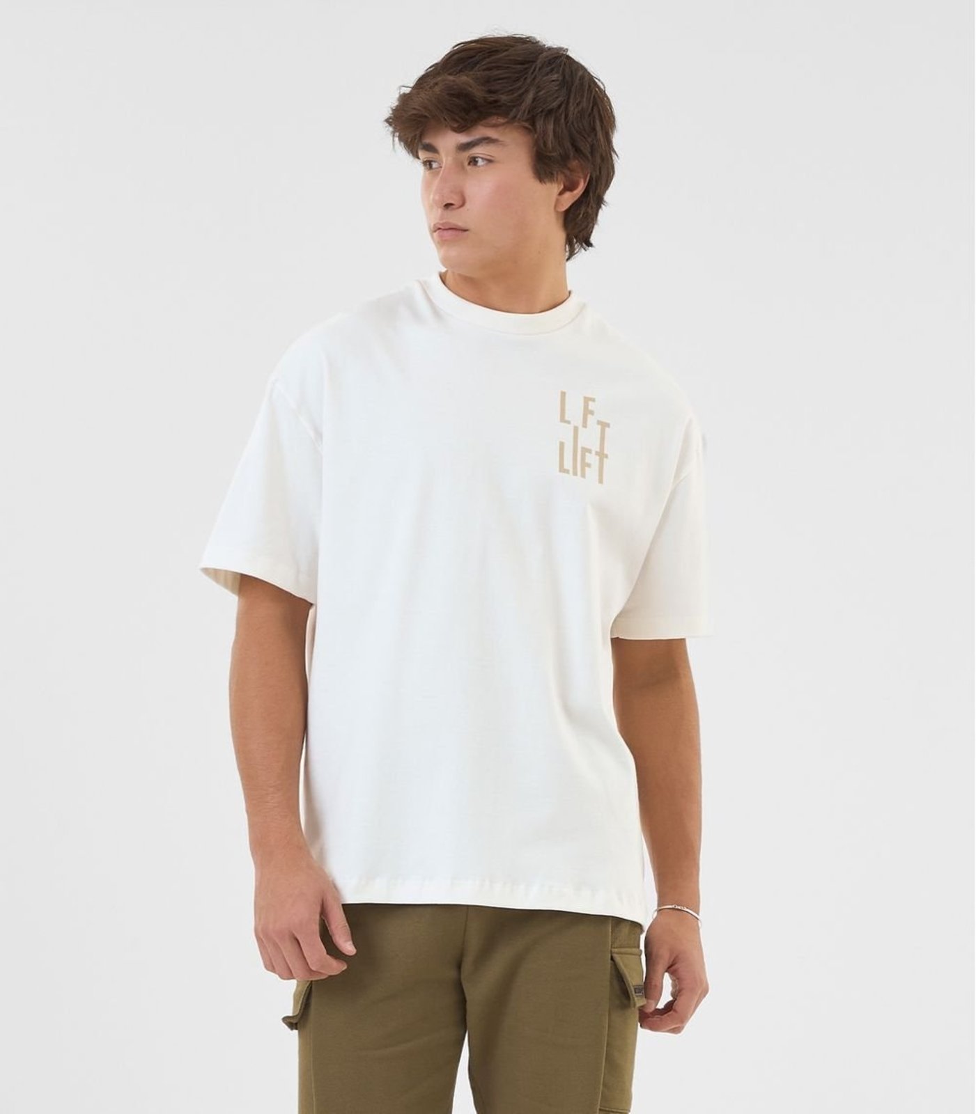 Infantil - Camiseta Masculina Suedine Com Estampa Minty Bege