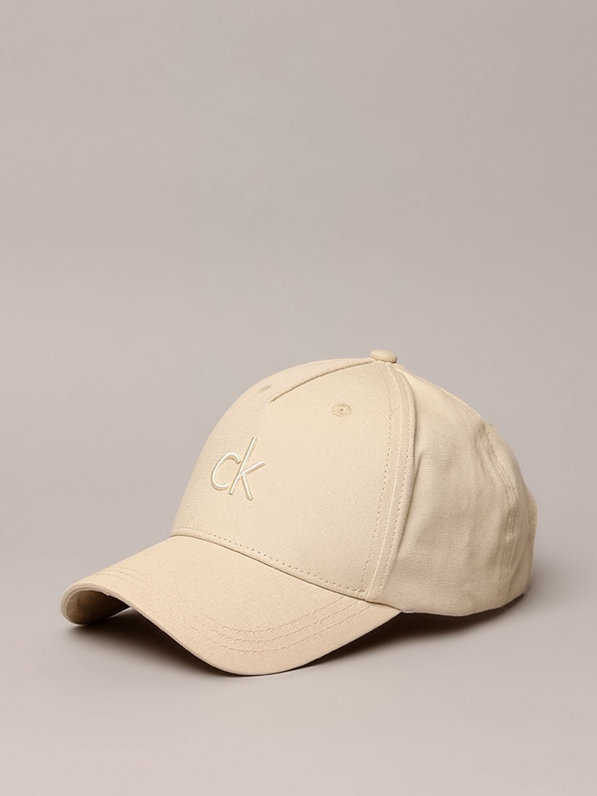 Boné Masculino Lona 5 Gomos Calvin Klein - Caqui Claro Calvin Klein Jeans
