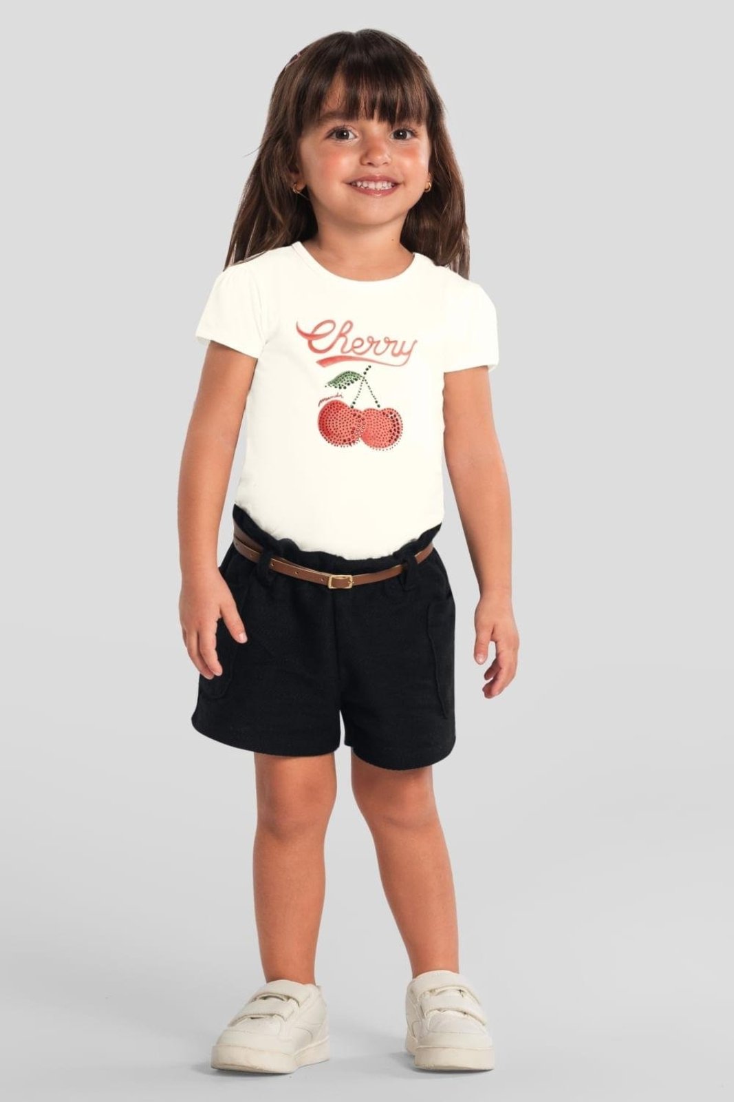 Infantil - Conjunto menina de cereja Mundi
