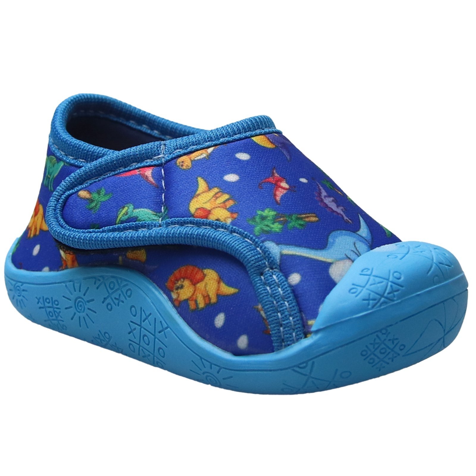 Infantil – Tênis Meia Baby Menino Sola Antiderrapante Estiloso Macio 16 ao 23 Azul Royal