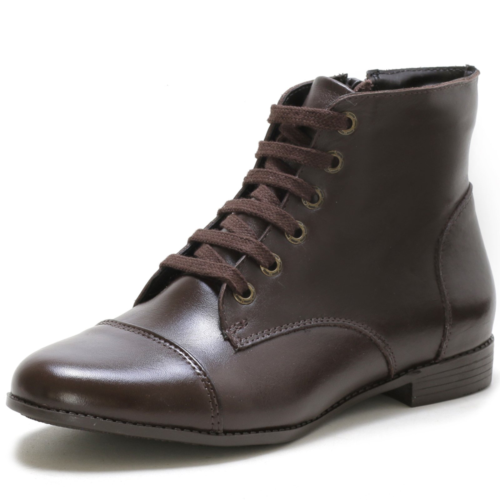 Bota Cano Curto Couro Tellini Store Café