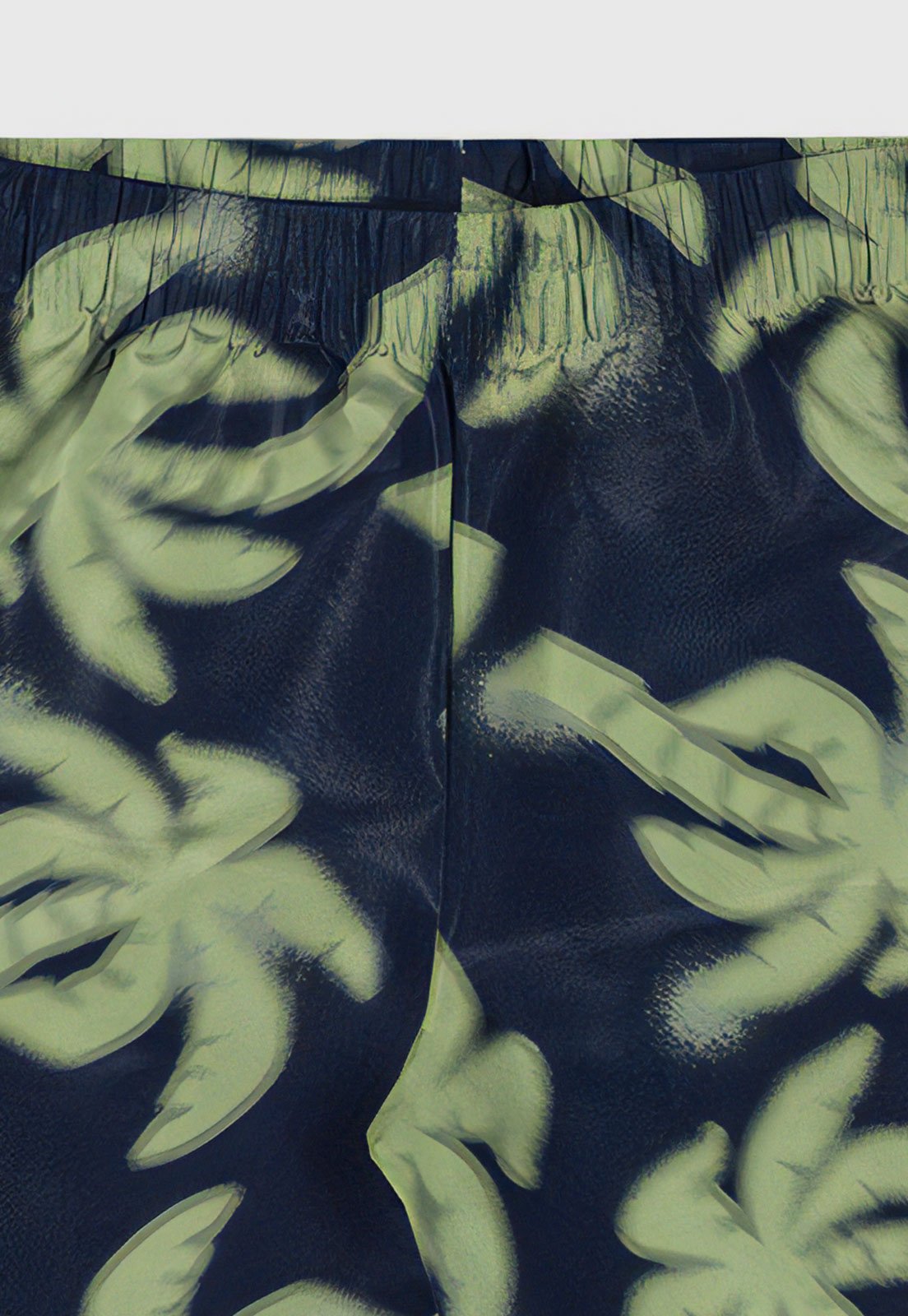 Vista 3 Short Elian Floral E Folhagem Azul-Marinho azul marinho Elian azul marinho