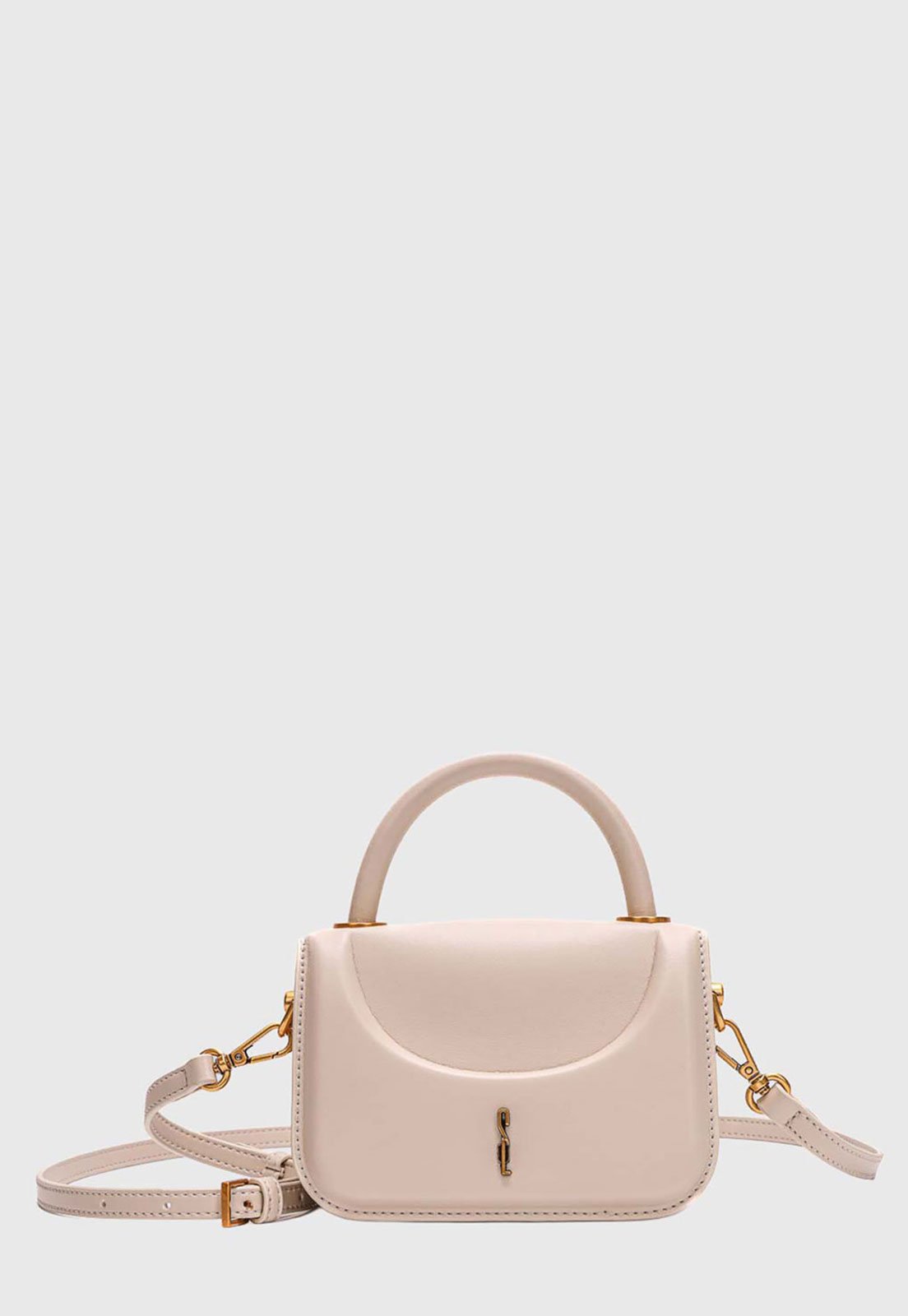 Bolsa Feminina Santa Lolla Pequena Alça Ajustável Bege