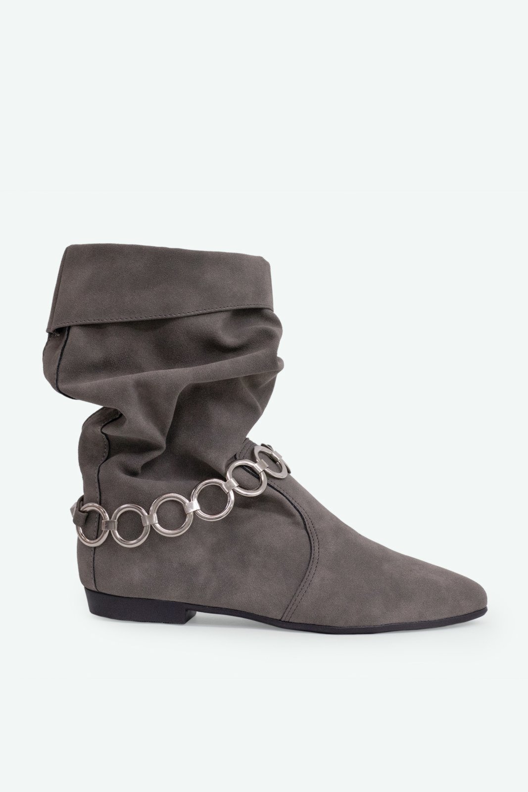 Bota Slouchy Cinza Suzana Santos