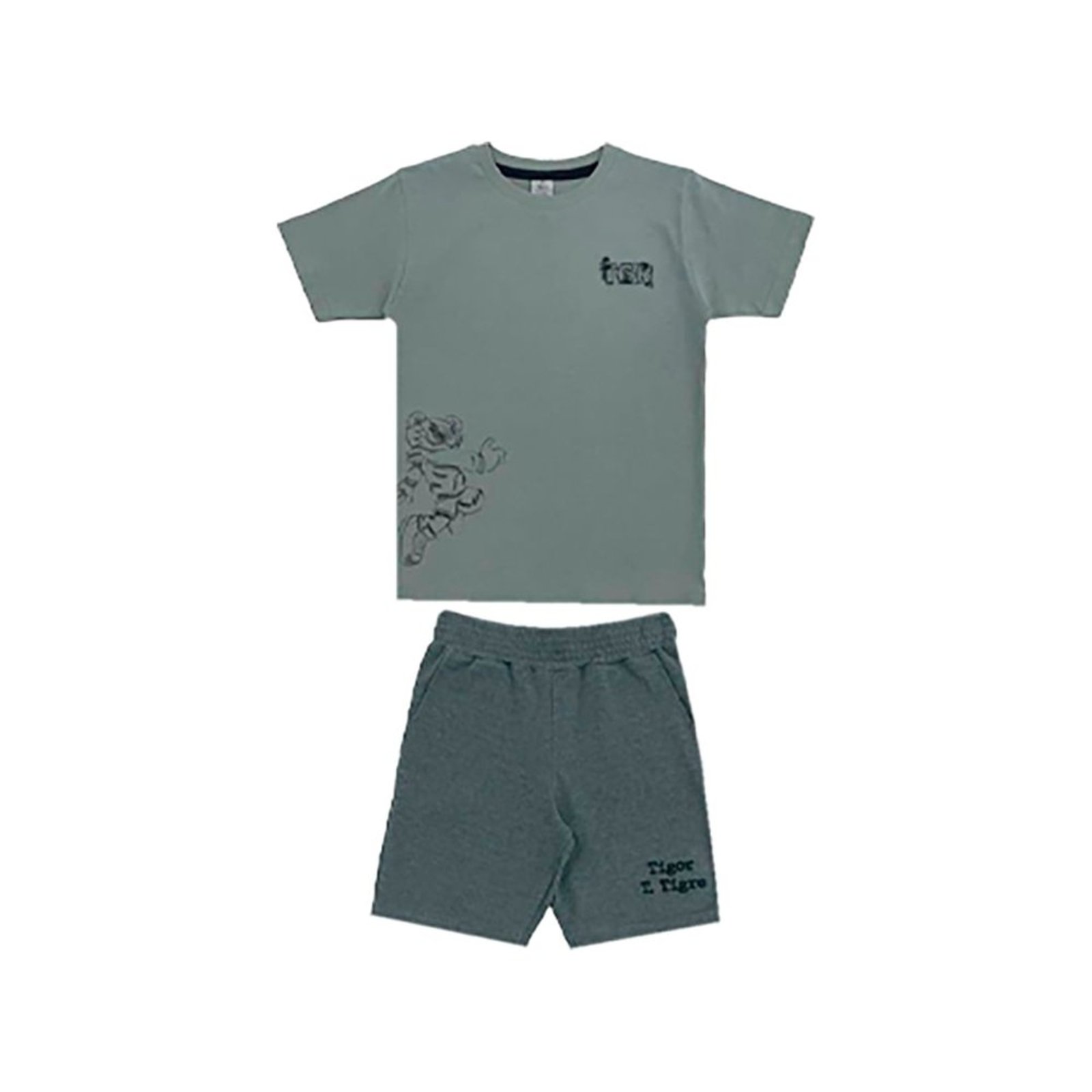 Infantil - Conjunto Curto Masculino Tigor T. Tigre