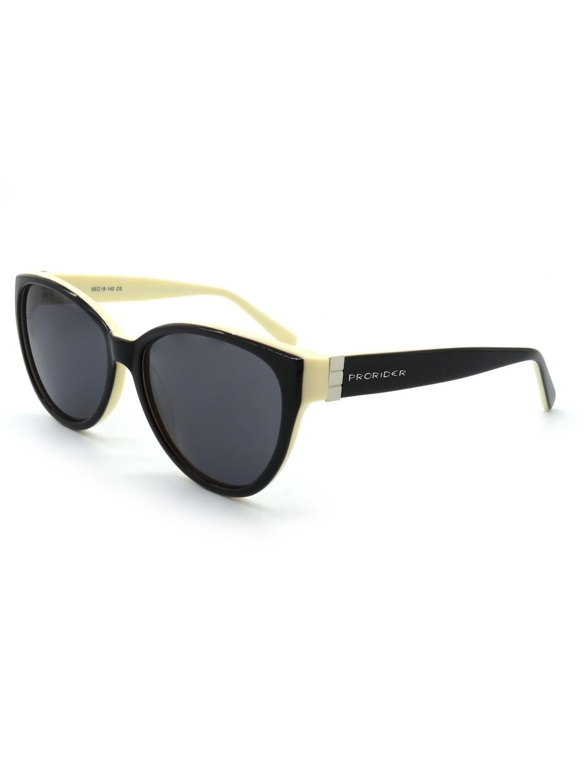 Óculos de Sol Prorider Casual Preto e Creme com Lentes Fumê – BIOTOM33