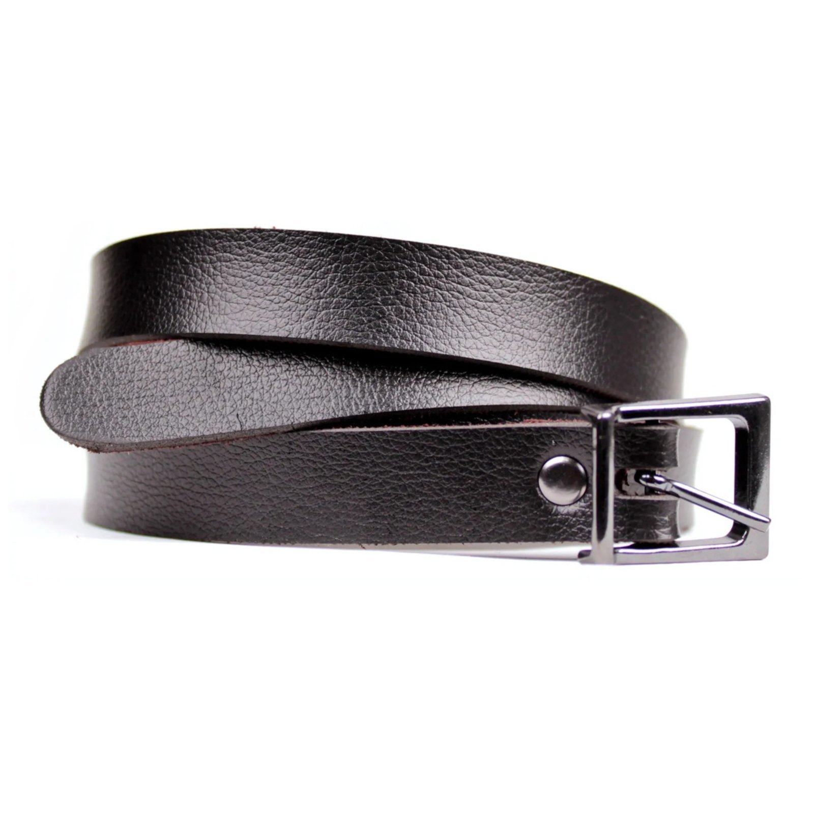Cinto Slim com Fivela Grafite Artlux Café FM002