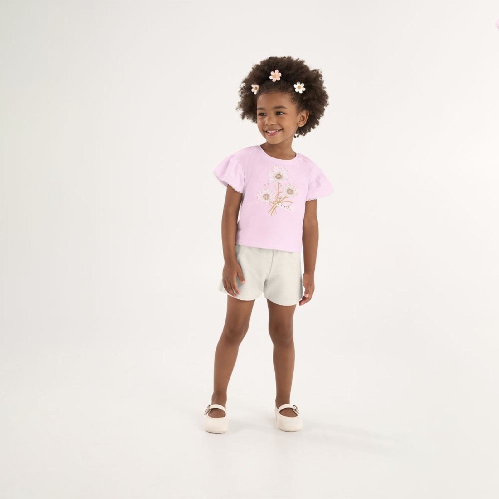 Infantil - Conjunto Rosa Primeiros Passos Pulla Bulla Menina - 53721-1183