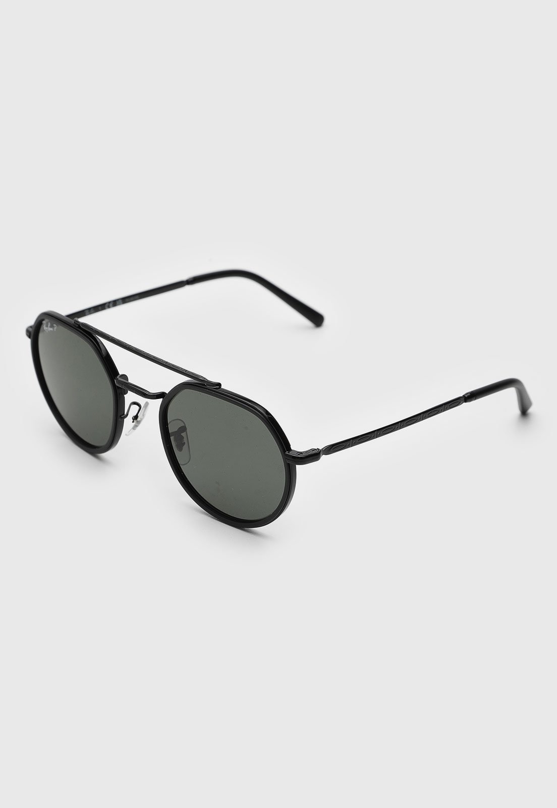 Óculos de Sol Feminino Ray-Ban Hexagonal Metal Preto