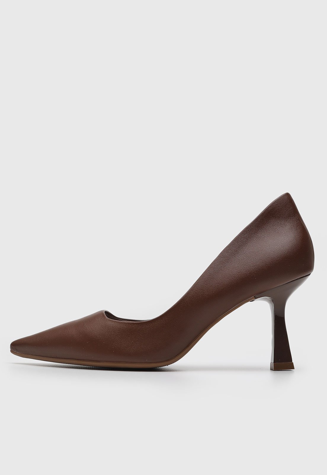 Vista 2 Scarpin Feminino cê Salto Médio Geometry BEBECÊ café BEBECÊ café