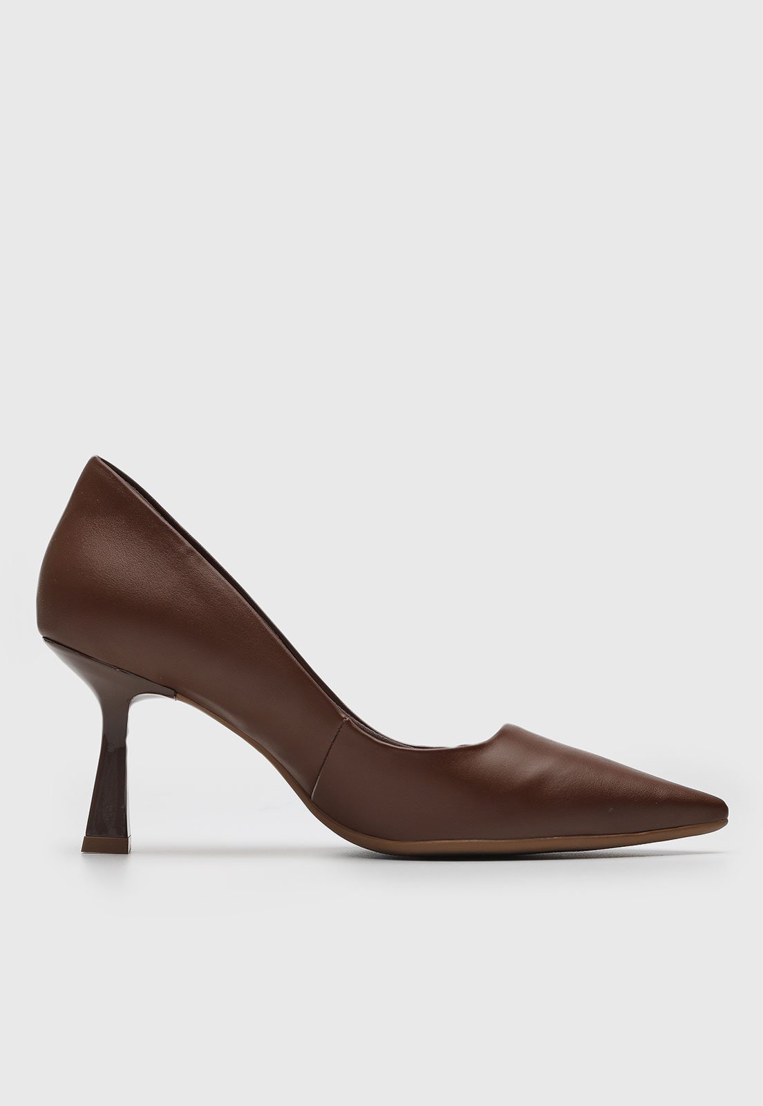 Vista 3 Scarpin Feminino cê Salto Médio Geometry BEBECÊ café BEBECÊ café