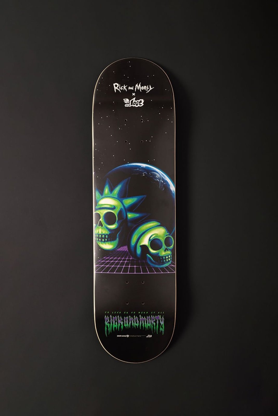 Vista 3 Shape Lost X Rick and Morty - Skull preto Lost preto
