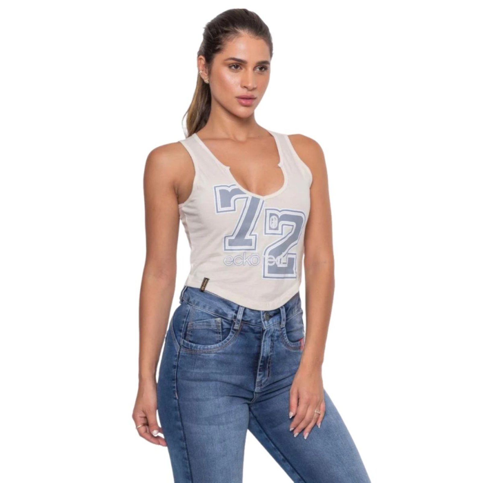 Top Ecko Feminino Line Off White