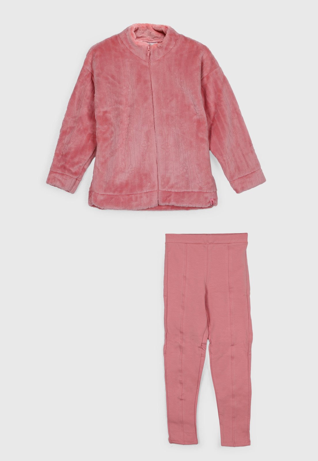 Infantil - Conjunto Elian Jaqueta e Calça Rosa