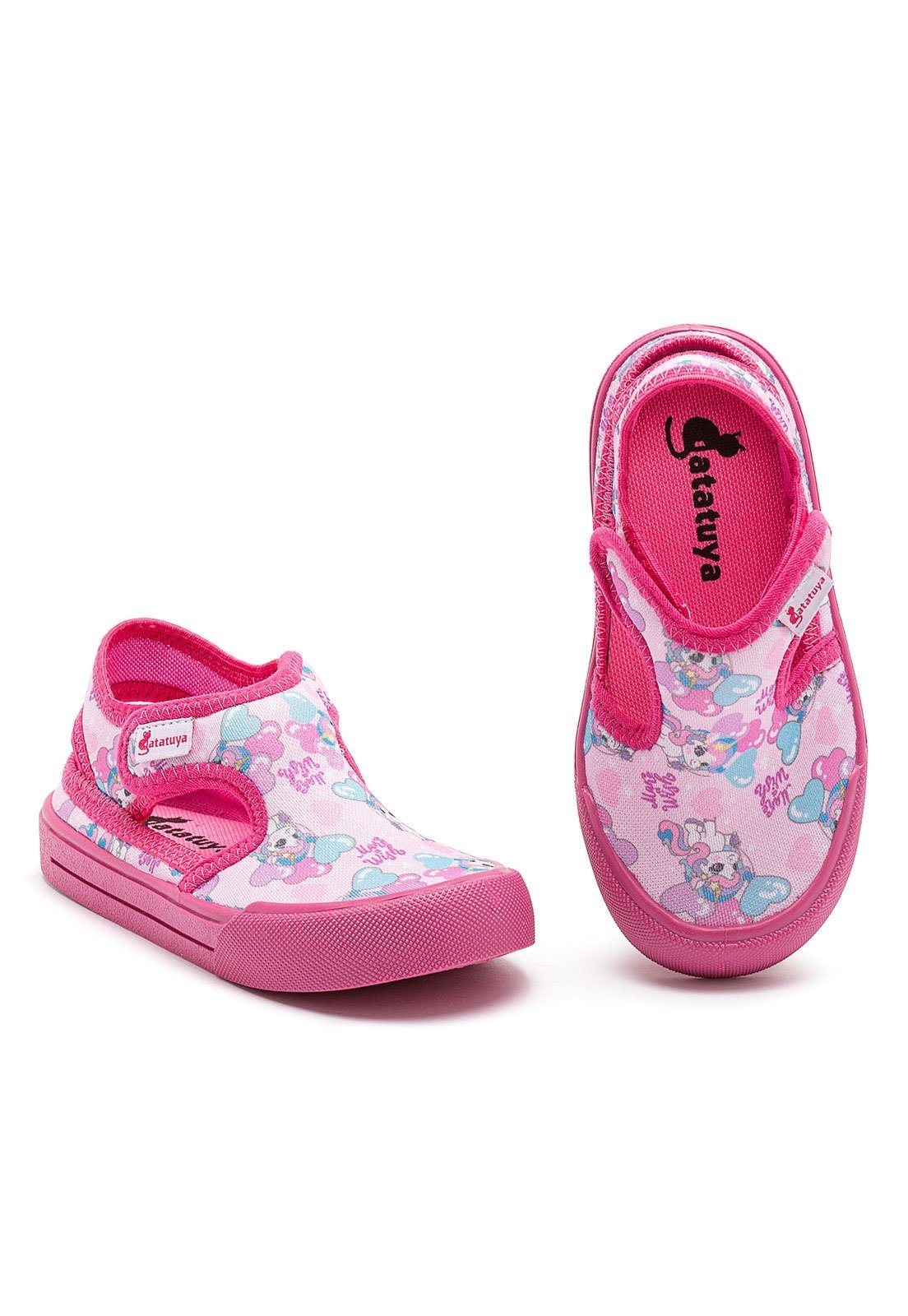 Infantil - Sandália Papete Menina Confortável Escolar Antiderrapante Pink Unicórnio MzKid