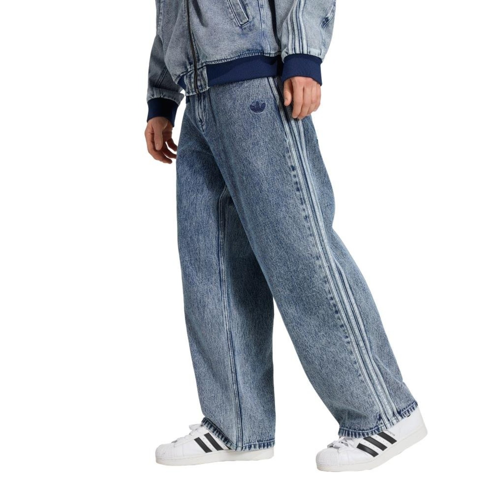 CALÇA JEANS MODELAGEM RETA SST adidas Originals Multicolorido