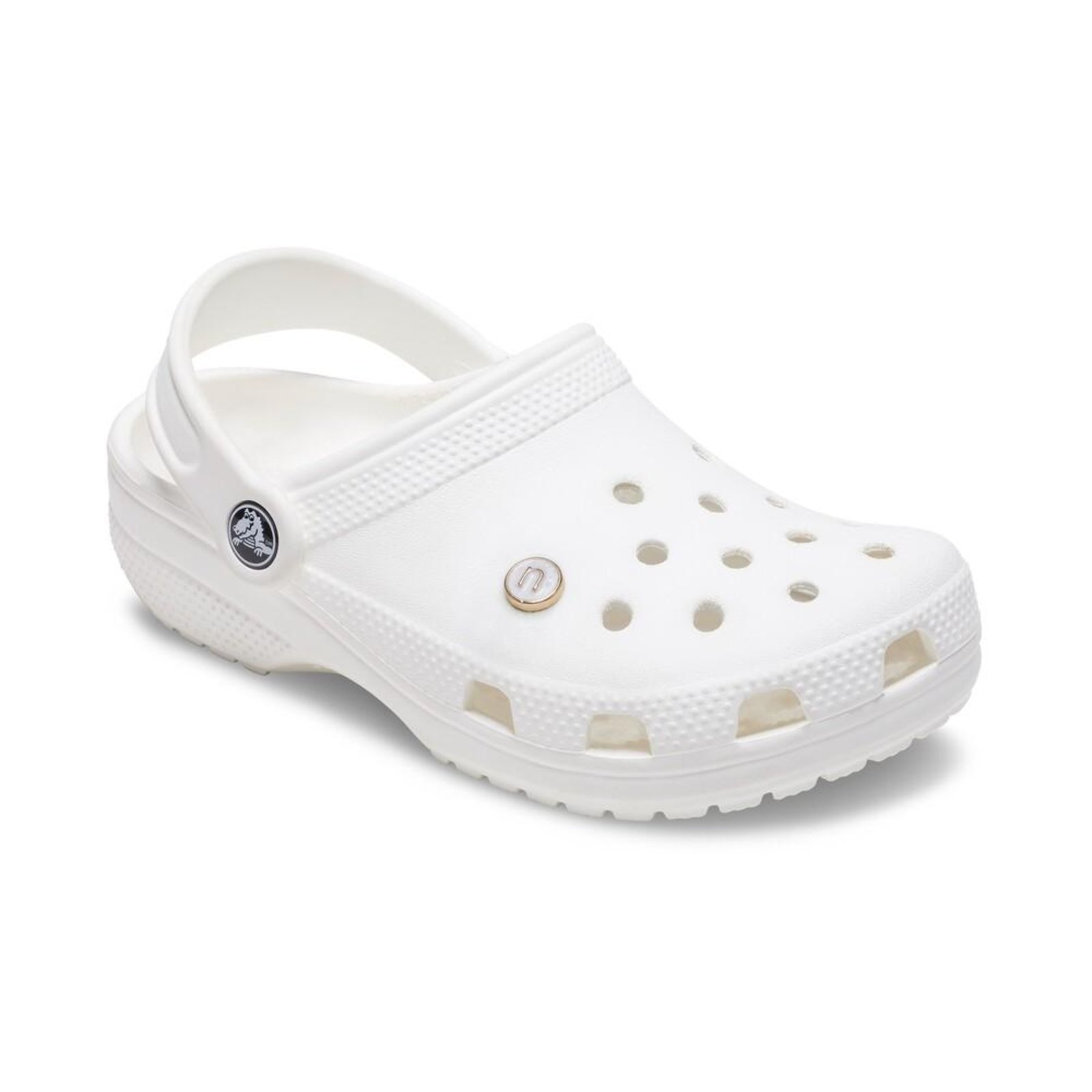 Vista 3 Infantil - Jibbitz™ Letra N Pequena Perolizada Crocs branco