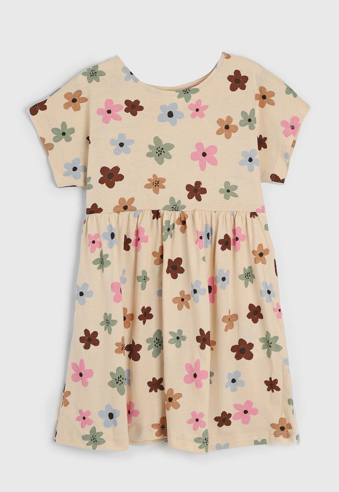 Vista 2 Infantil - Vestido Hering Floral Amarela Hering Kids amarelo