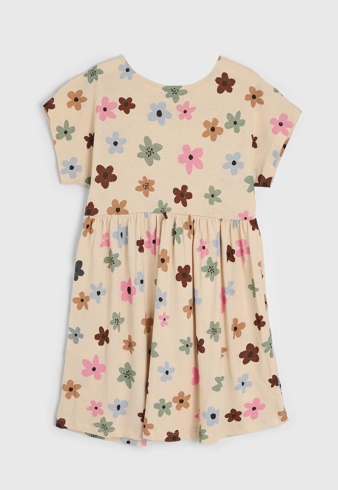 Vista 3 Infantil - Vestido Hering Floral Amarela Hering Kids amarelo