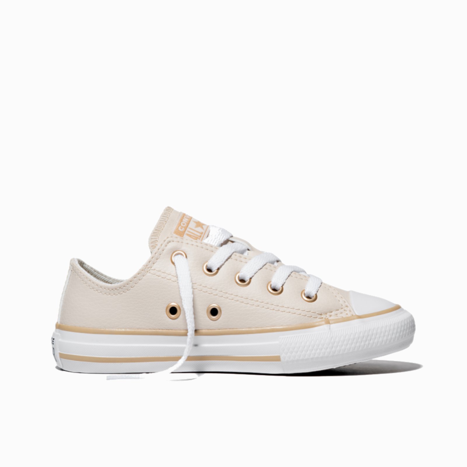 Infantil - Tênis Juvenil Chuck Taylor All Star Sintético Bege