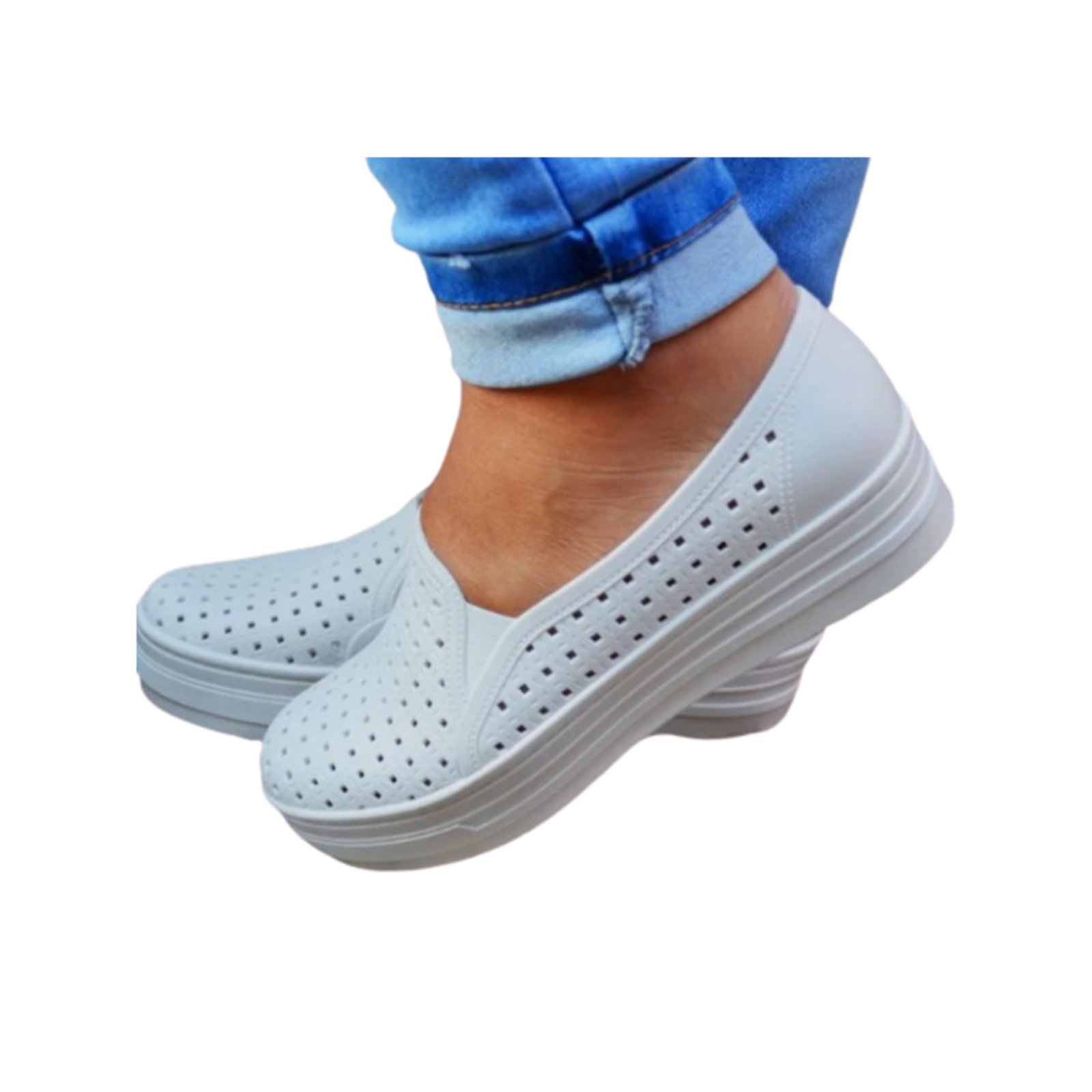 Tenis Branco Feminino Enfermagem Hospital Hospitalar Cozinha Parishoes