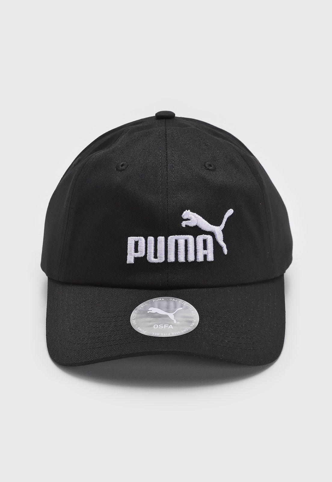 Boné Puma Ess No.1 Logo Aba Curva Preta