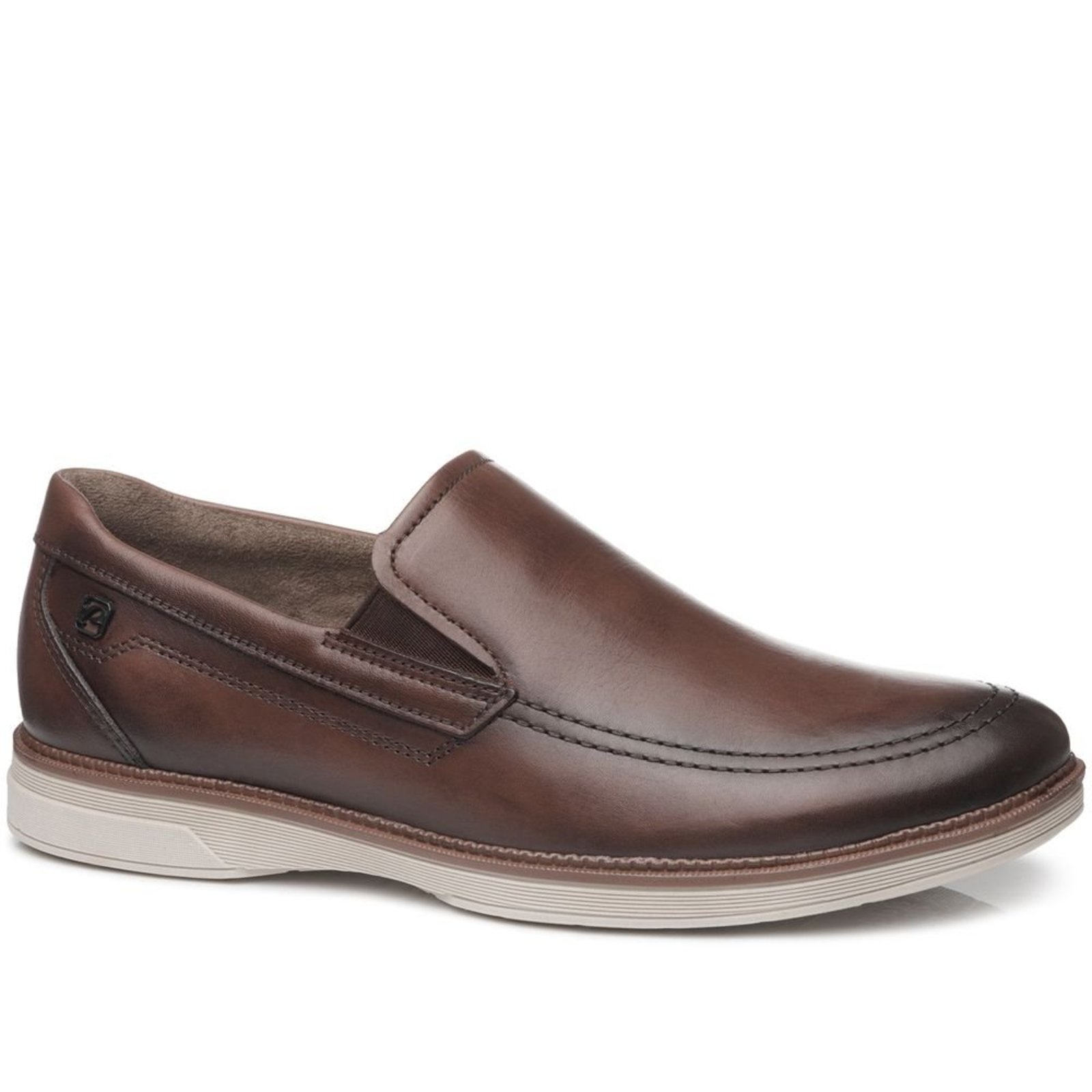 Sapato Casual Pegada Masculino em Couro Pinhão 126703-03 Sapato Casual Pegada Masculino em Couro Pinhão 126703-03 37