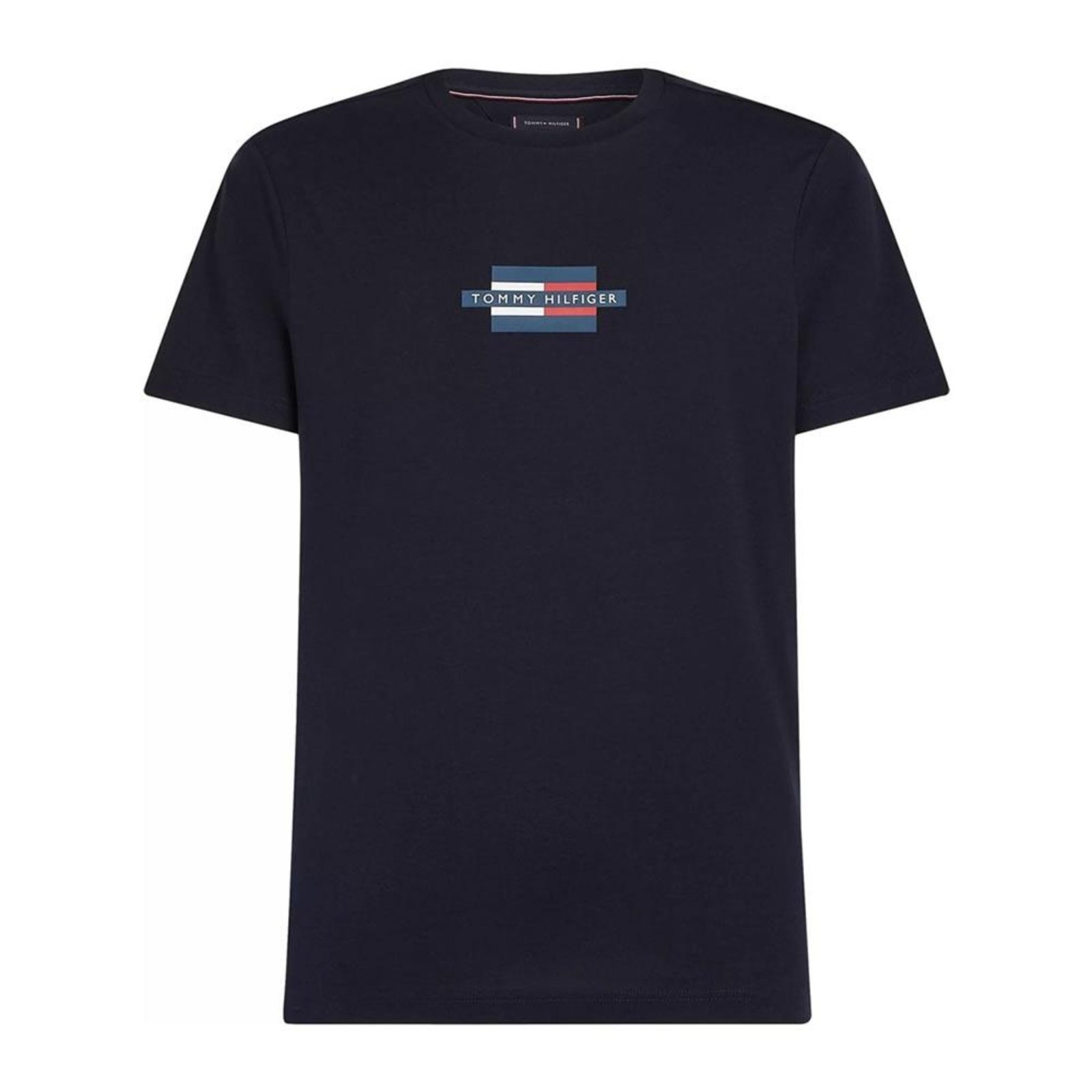 Vista 2 Camiseta Tommy Hilfiger Flag Box Tee azul marinho Tommy Hilfiger azul marinho