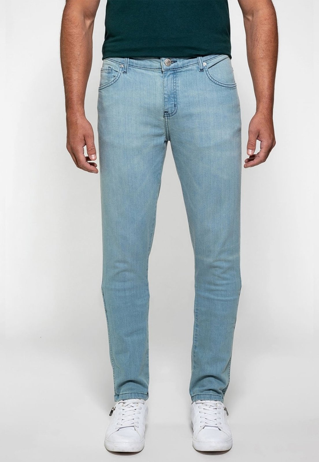 Calça Masculina Guess Skinny Azul Claro