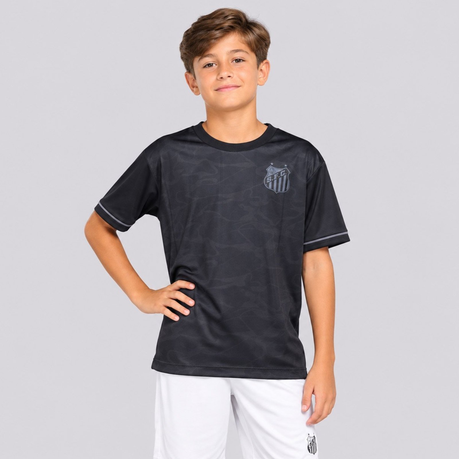 Camisa Santos Momento Preta