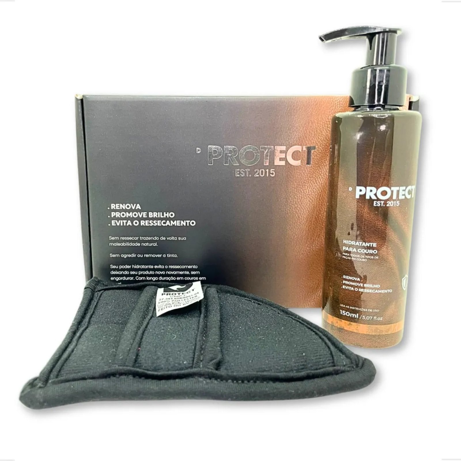Kit Hidratante Para Couro 150 Ml D Protect Preto