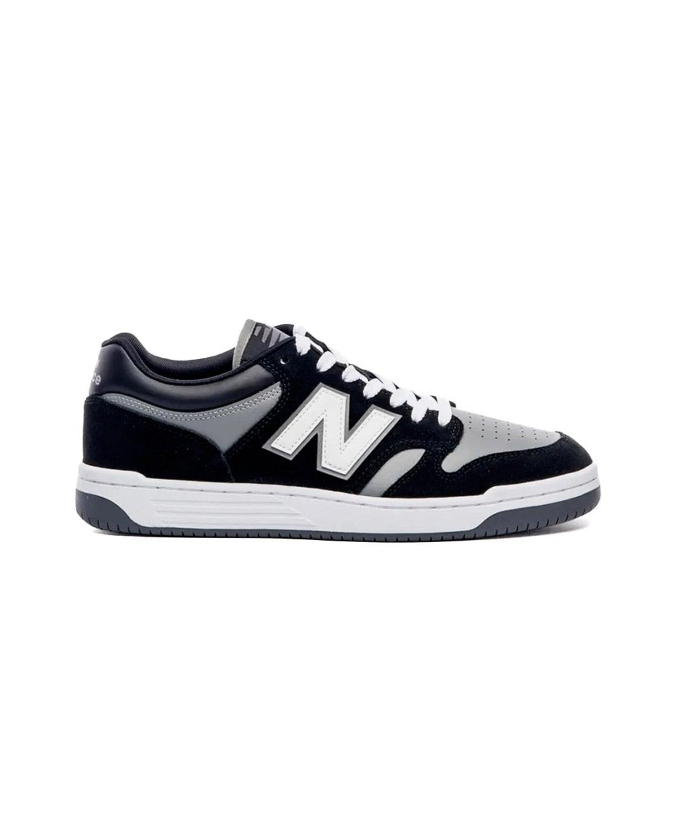 Tênis New Balance 480 Low Preto/Cinza Incolor