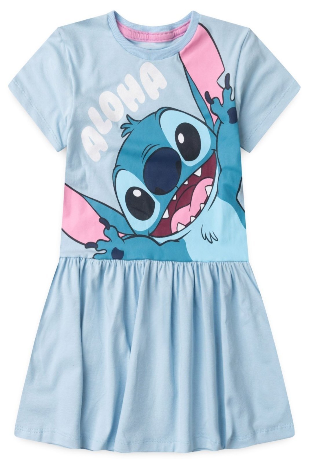 Vista 3 Infantil - Vestido Disney Feminino Stitch azul Disney azul