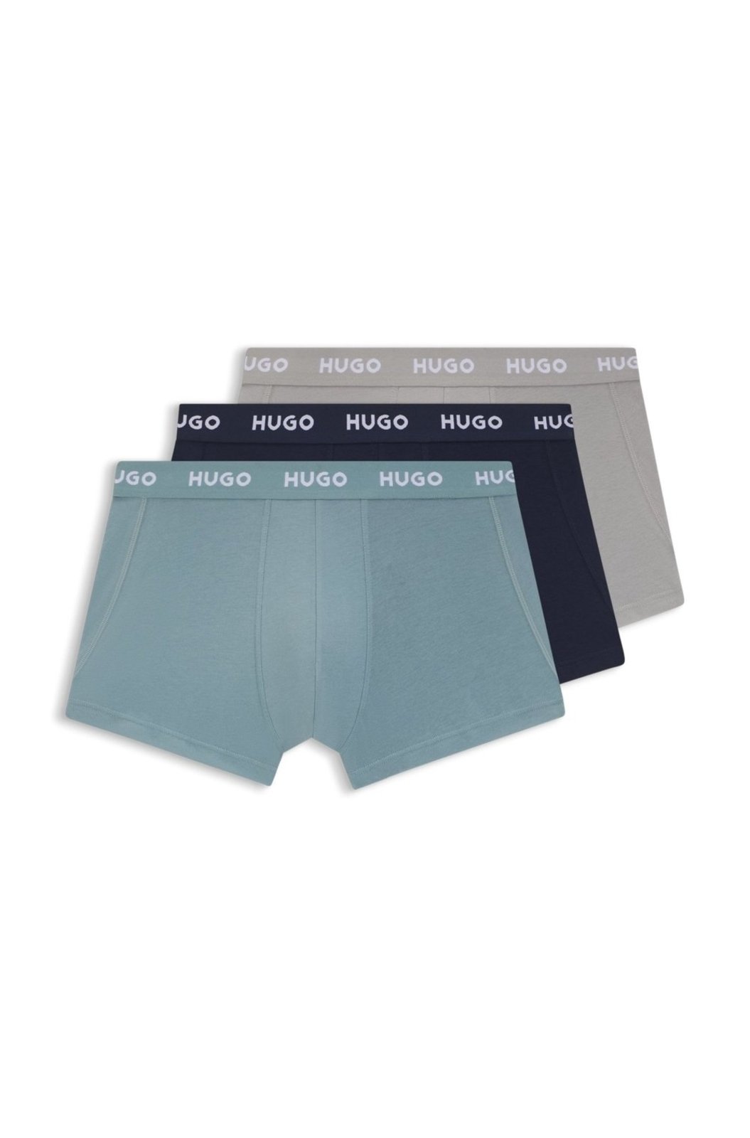 Pack De Três Cuecas Em Algodão Elástico