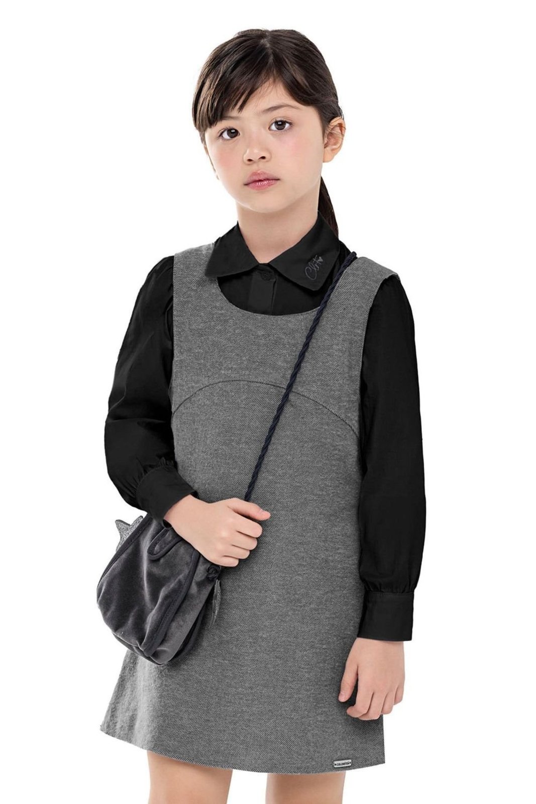 Infantil - Conjunto Menina Camisa e Vestido Colorittá Preto