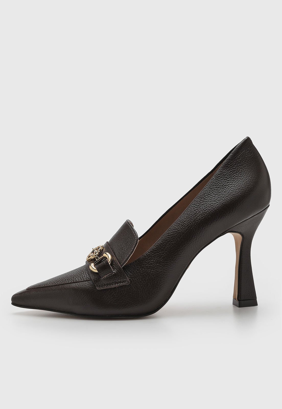 Scarpin Feminino Jorge Bischoff Couro Marrom