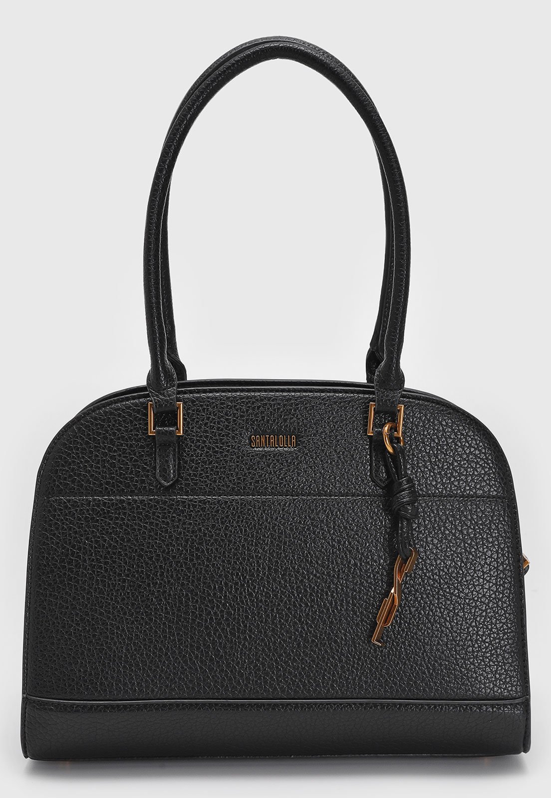 Bolsa Feminina Santa Lolla Texturizada Preta
