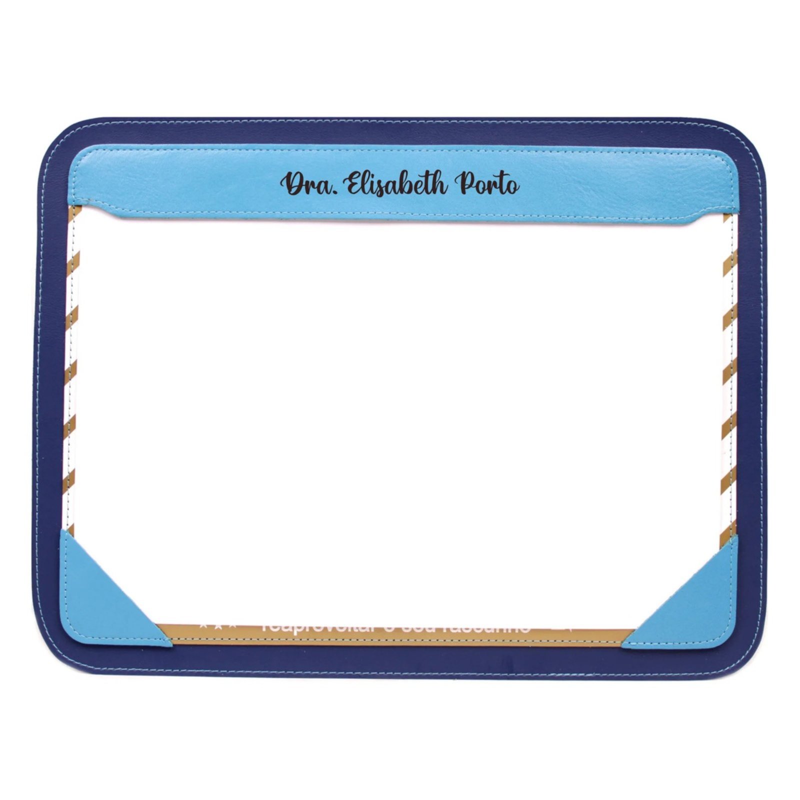 Risque Rabisque Personalizado em Couro Artlux Azul RR014