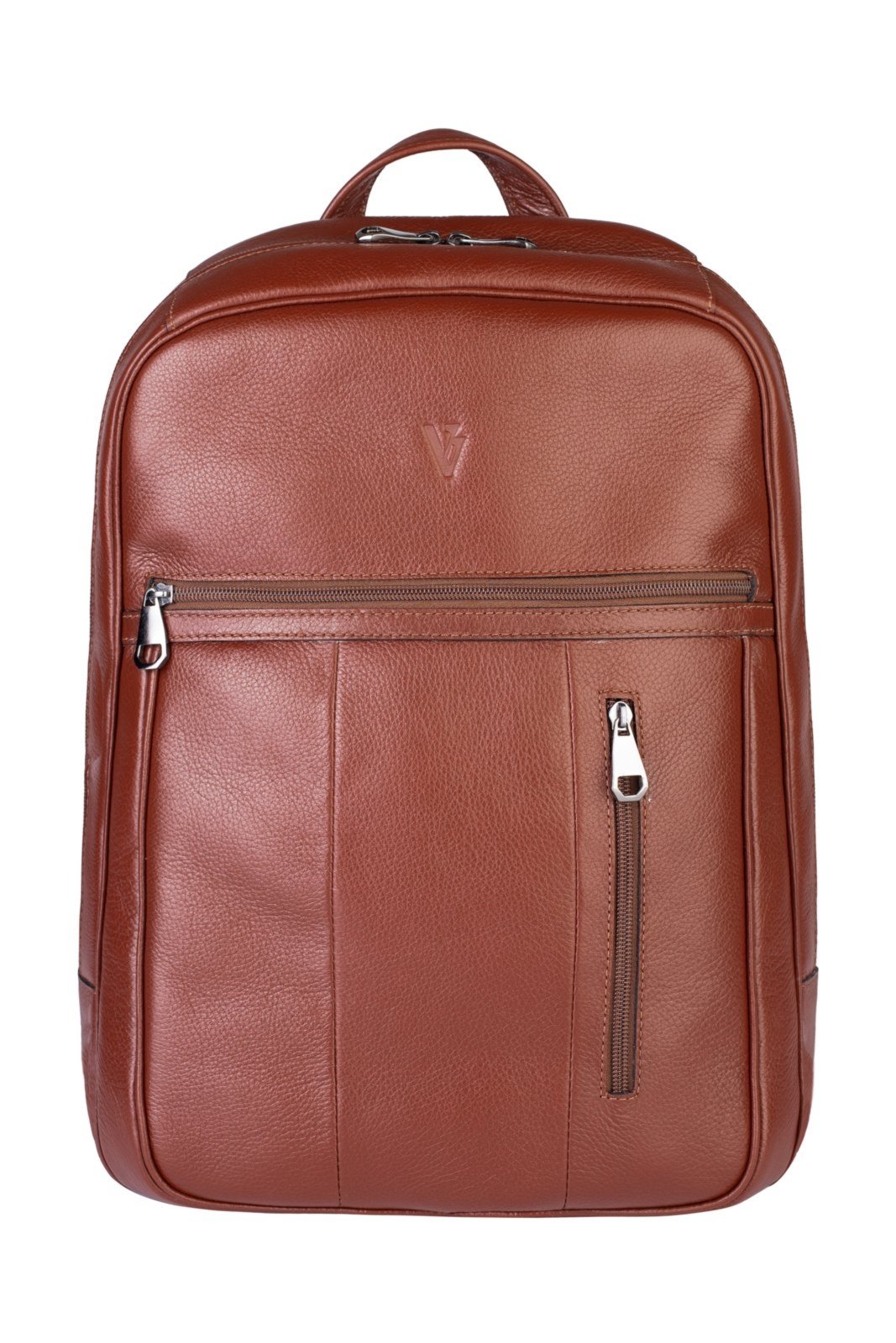 Mochila Vira Vento Masculina Em Couro Para Notebook Murilo – Pinhão