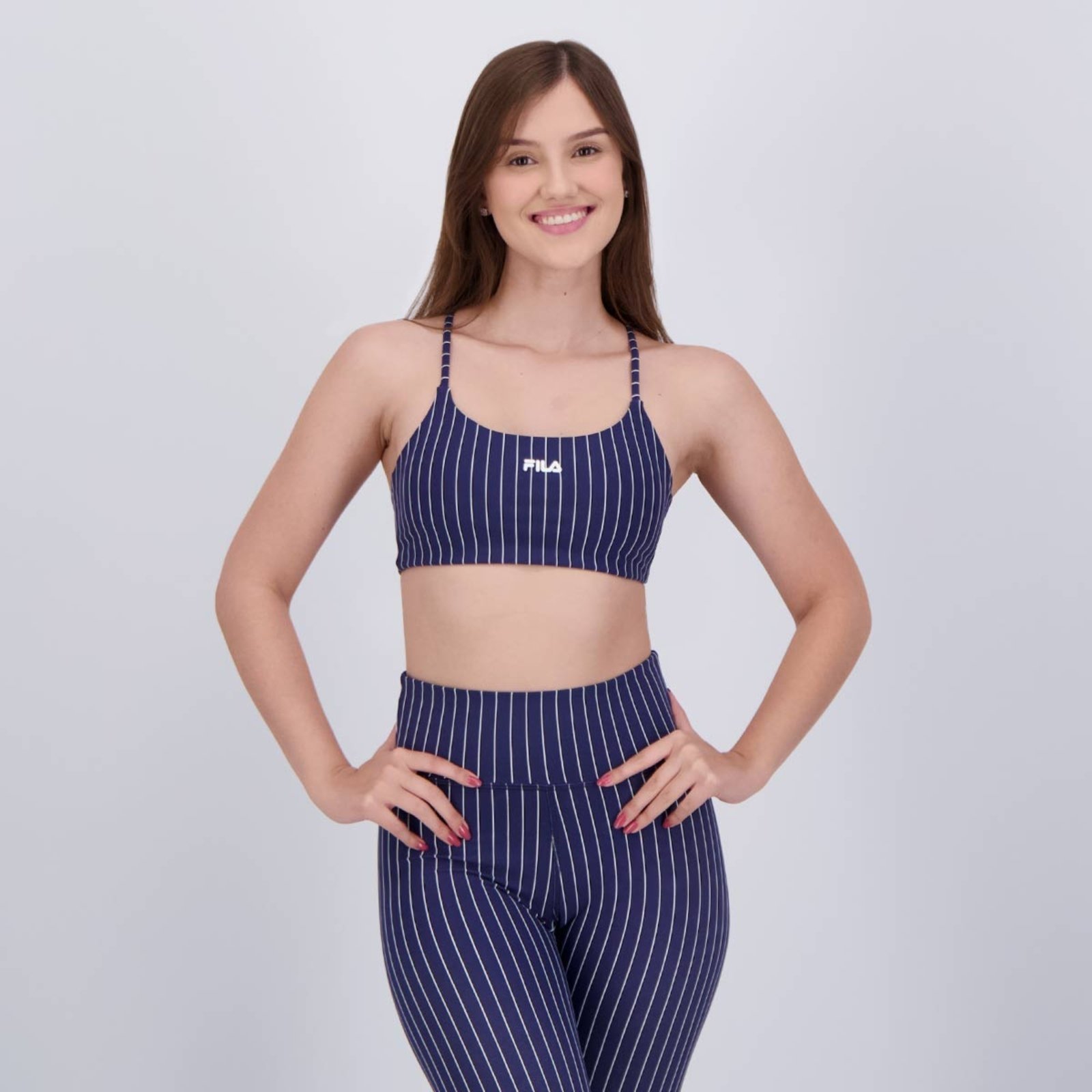 Top Fila Sports Pinstripes Flow Feminino