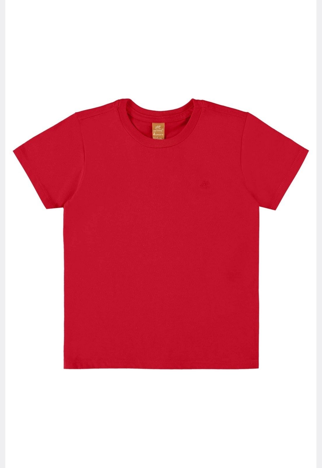 Infantil - Camiseta Manga Curta Básica para Meninos Up Baby Vermelho