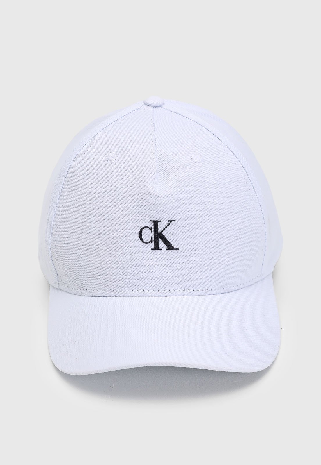 Boné Calvin Klein Aba Curva Logo Branco