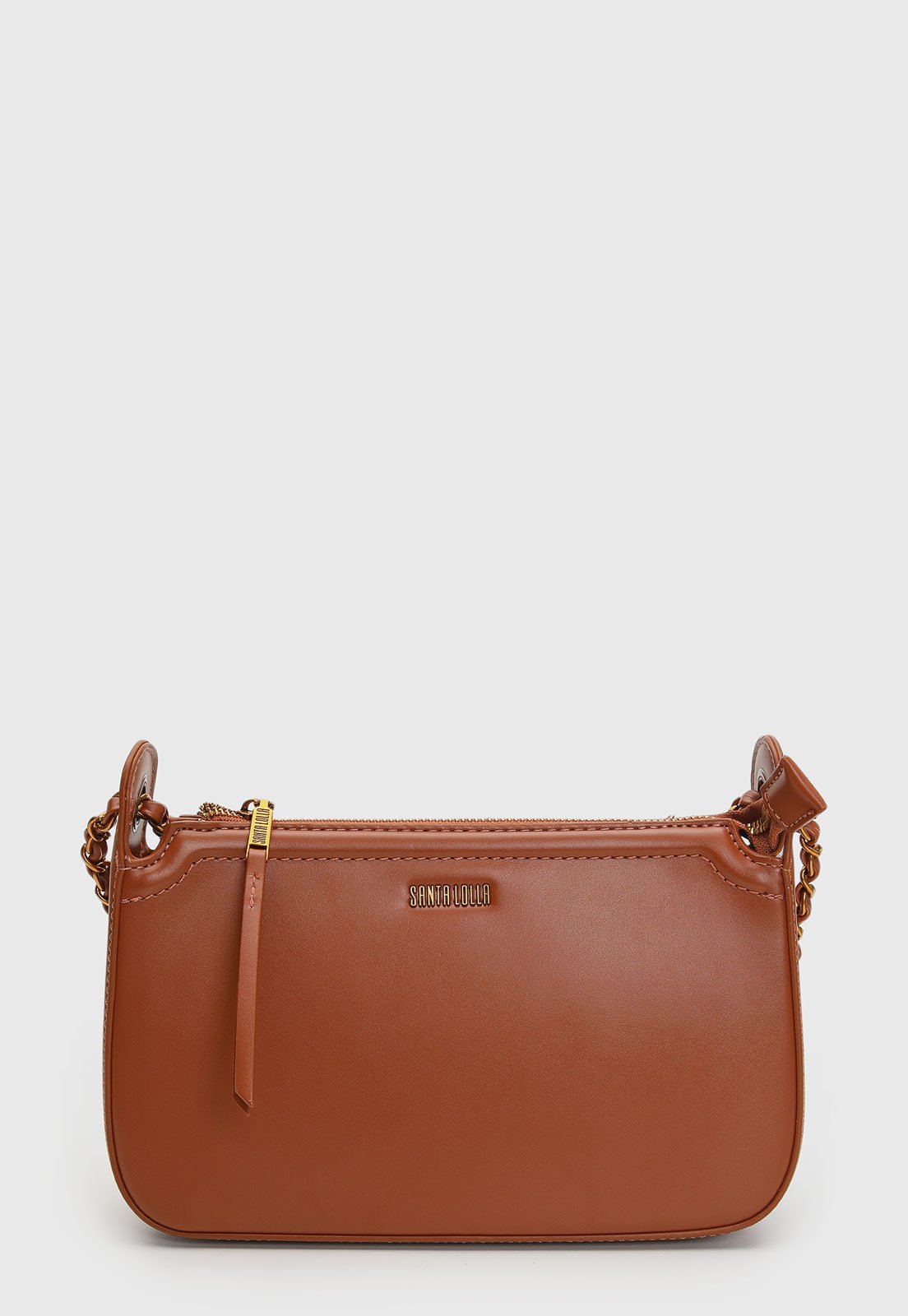 Bolsa Média Feminina Santa Lolla Corrente Caramelo