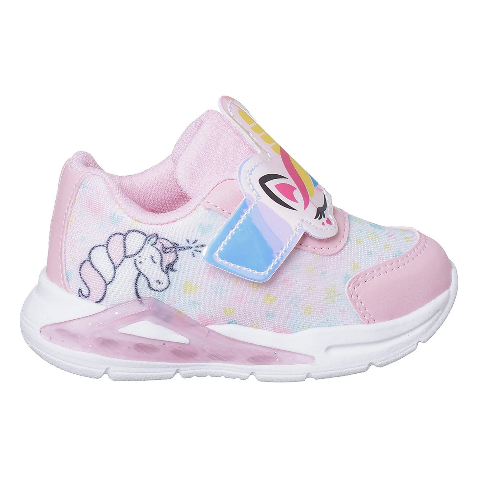 Infantil – Tênis Menina Mini Pé Casual com Luzinha Personagem Rosa