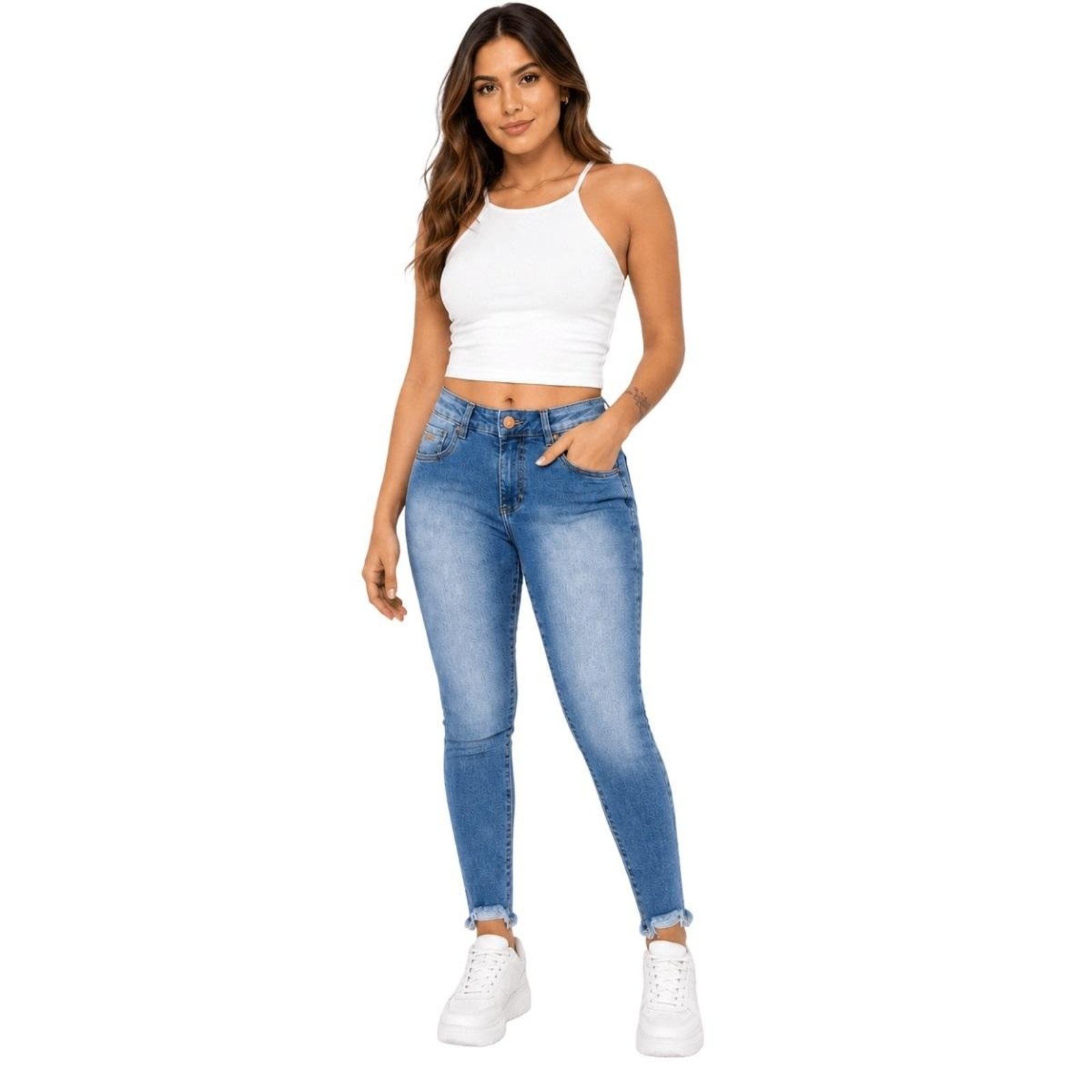 Calça Feminina Skinny Max Denim 6949 Jeans