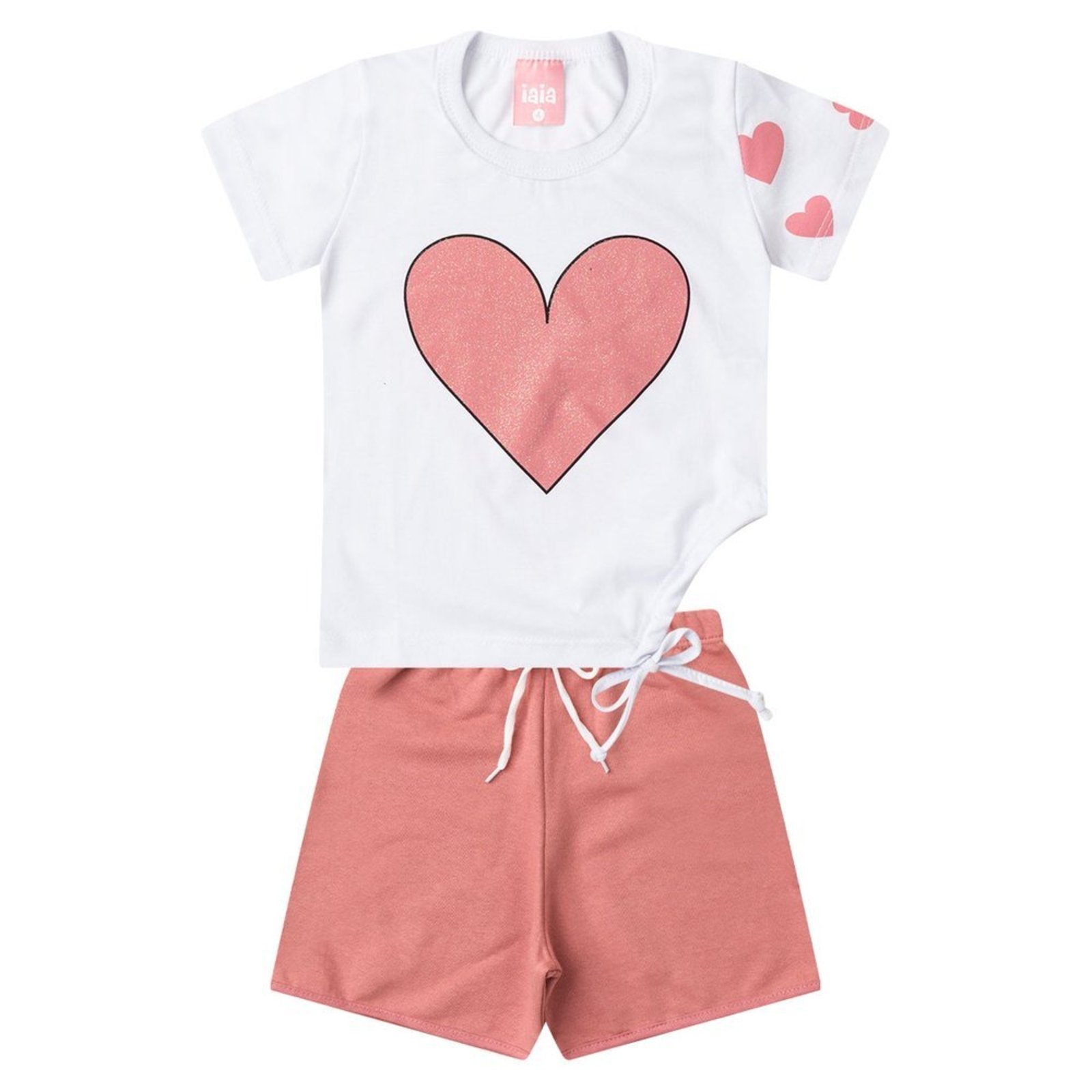 Infantil - Conjunto Menina Verão com Amarração na Lateral