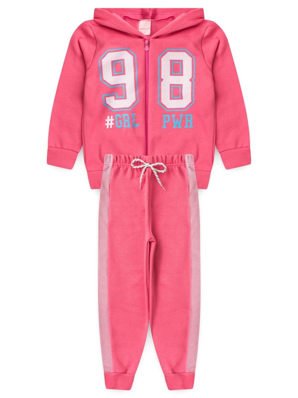 Infantil - Conjunto Platinum Poder De Menina Rosa