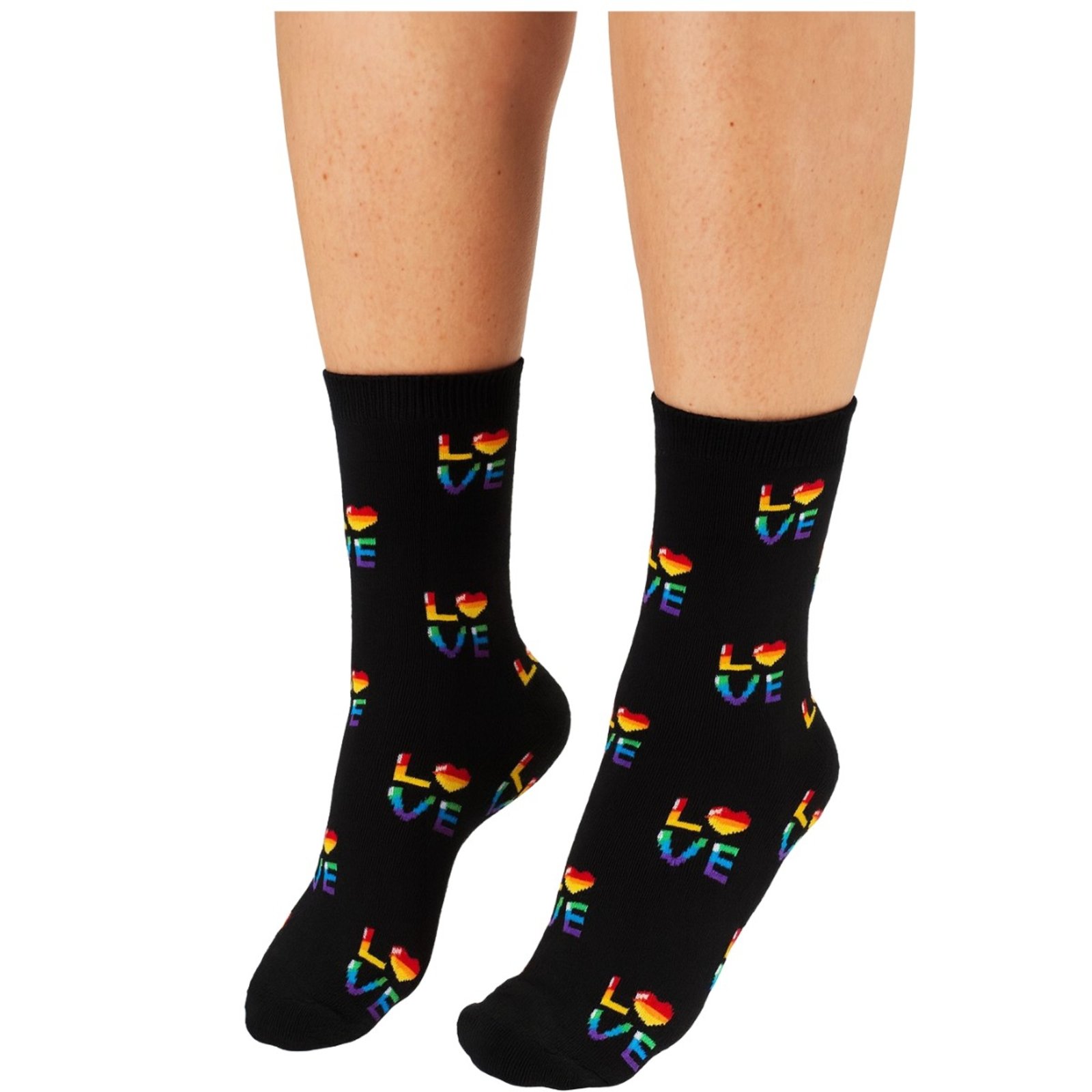 Meia Estampada Feminina Cano Longo Selene