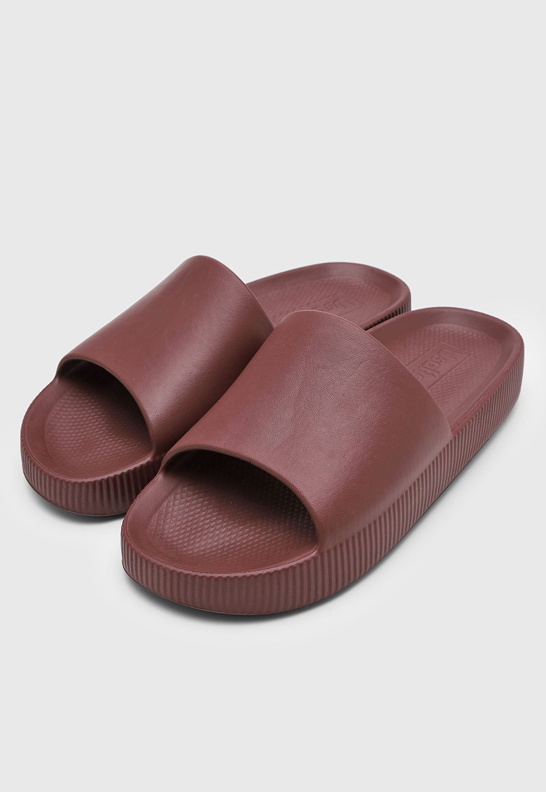 Vista 3 Chinelo Slide Feminino Usaflex vinho Usaflex vinho